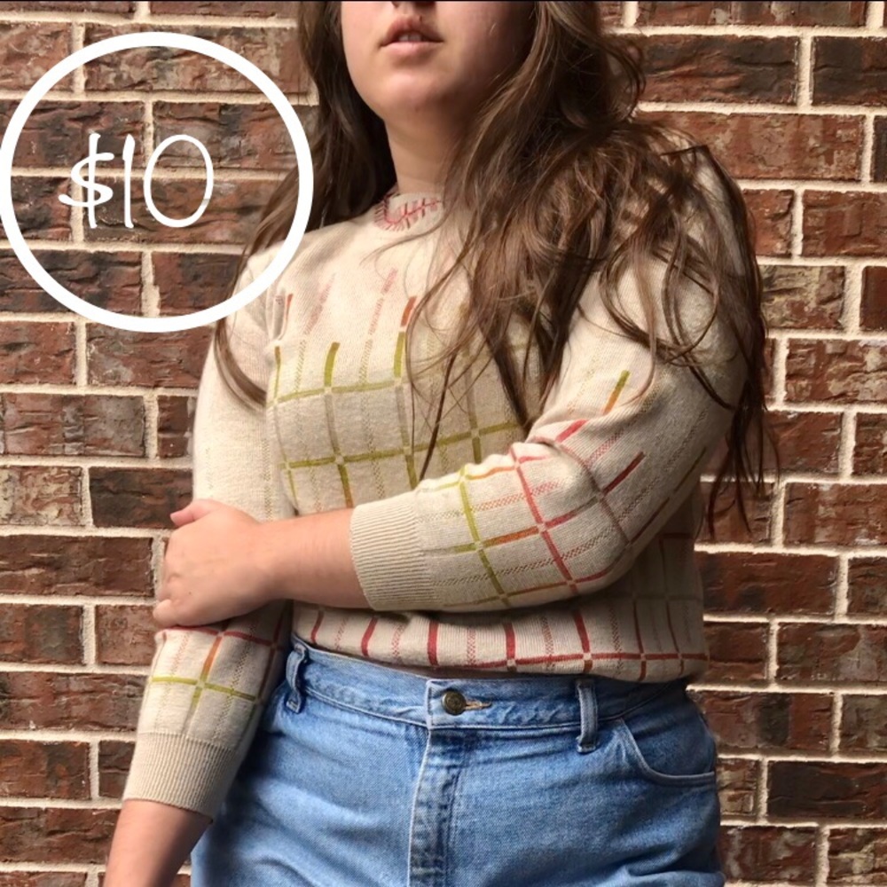 Wool knit sweater